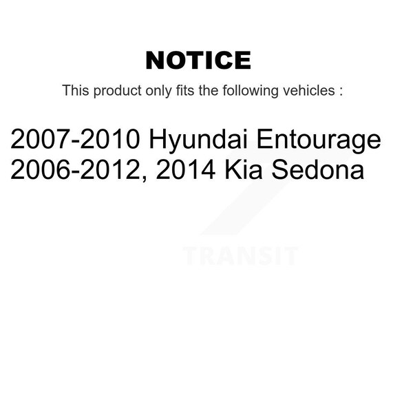 Front Brake Caliper Left Right Driver Passenger Side Kit For Kia Sedona Hyundai Entourage